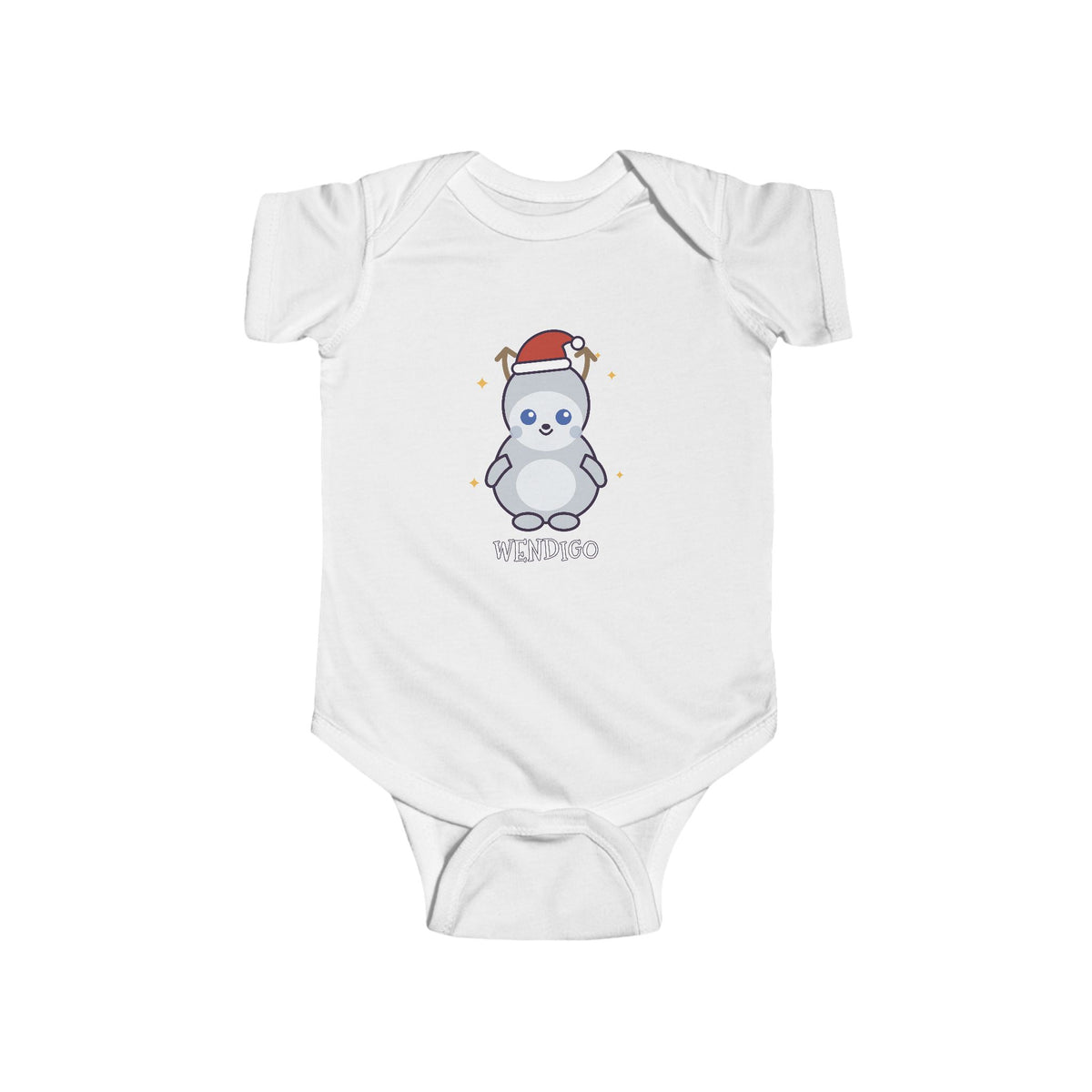 Wendigo Christmas Baby Bodysuit - Cute Santa Wendigo Infant Onesie