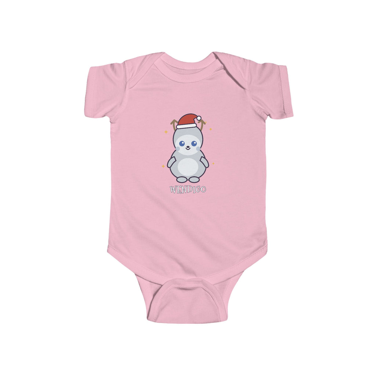 Wendigo Christmas Baby Bodysuit - Cute Santa Wendigo Infant Onesie