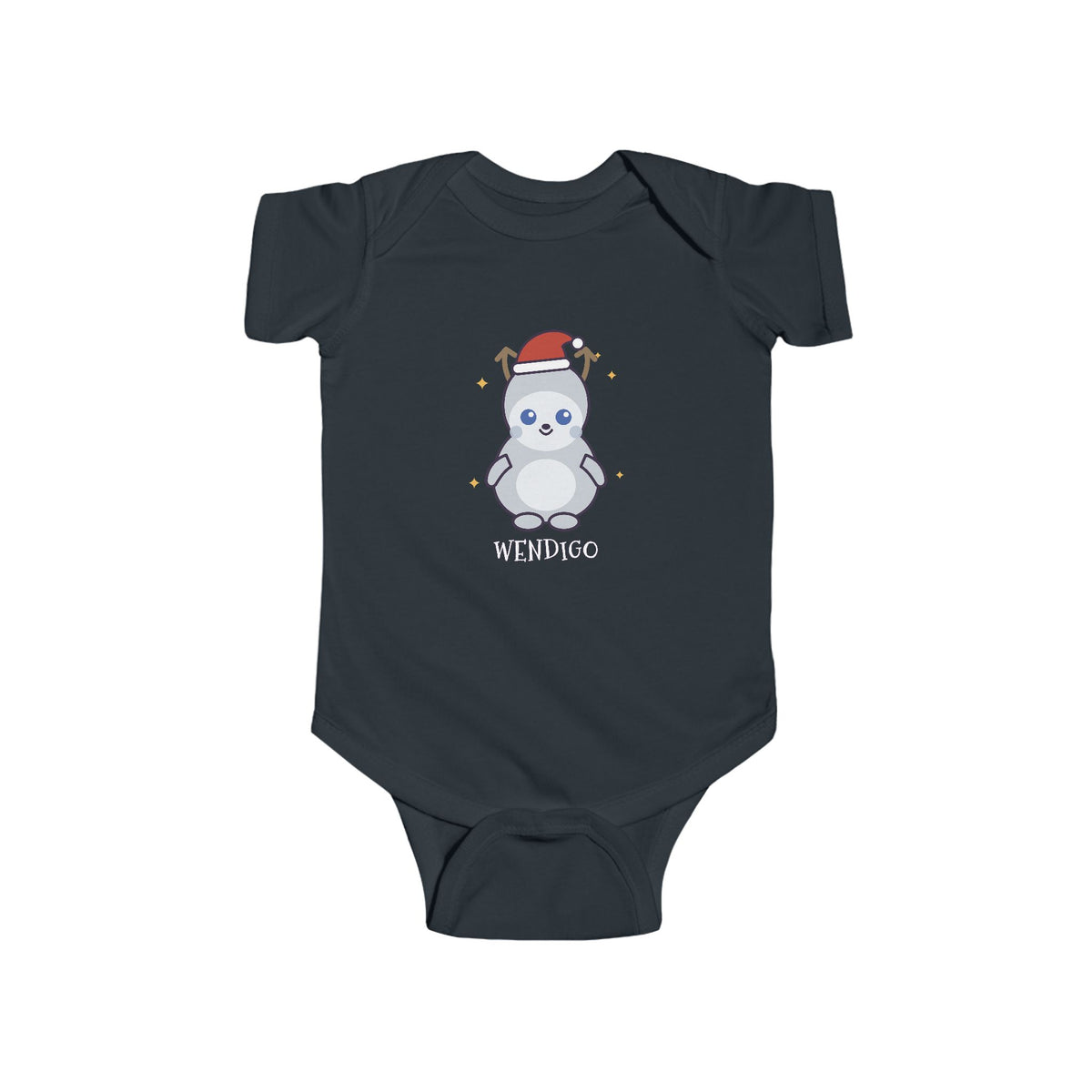 Wendigo Christmas Baby Bodysuit - Cute Santa Wendigo Infant Onesie