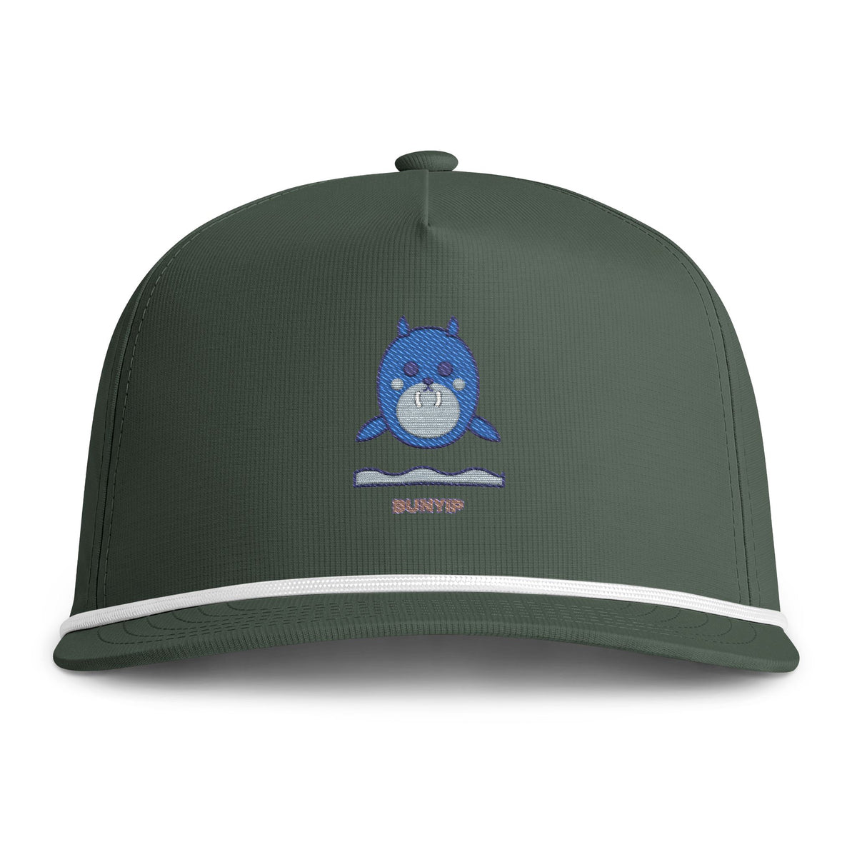 Cute Bunyip Embroidered Baseball Hat — Sunwashed Rope Cap