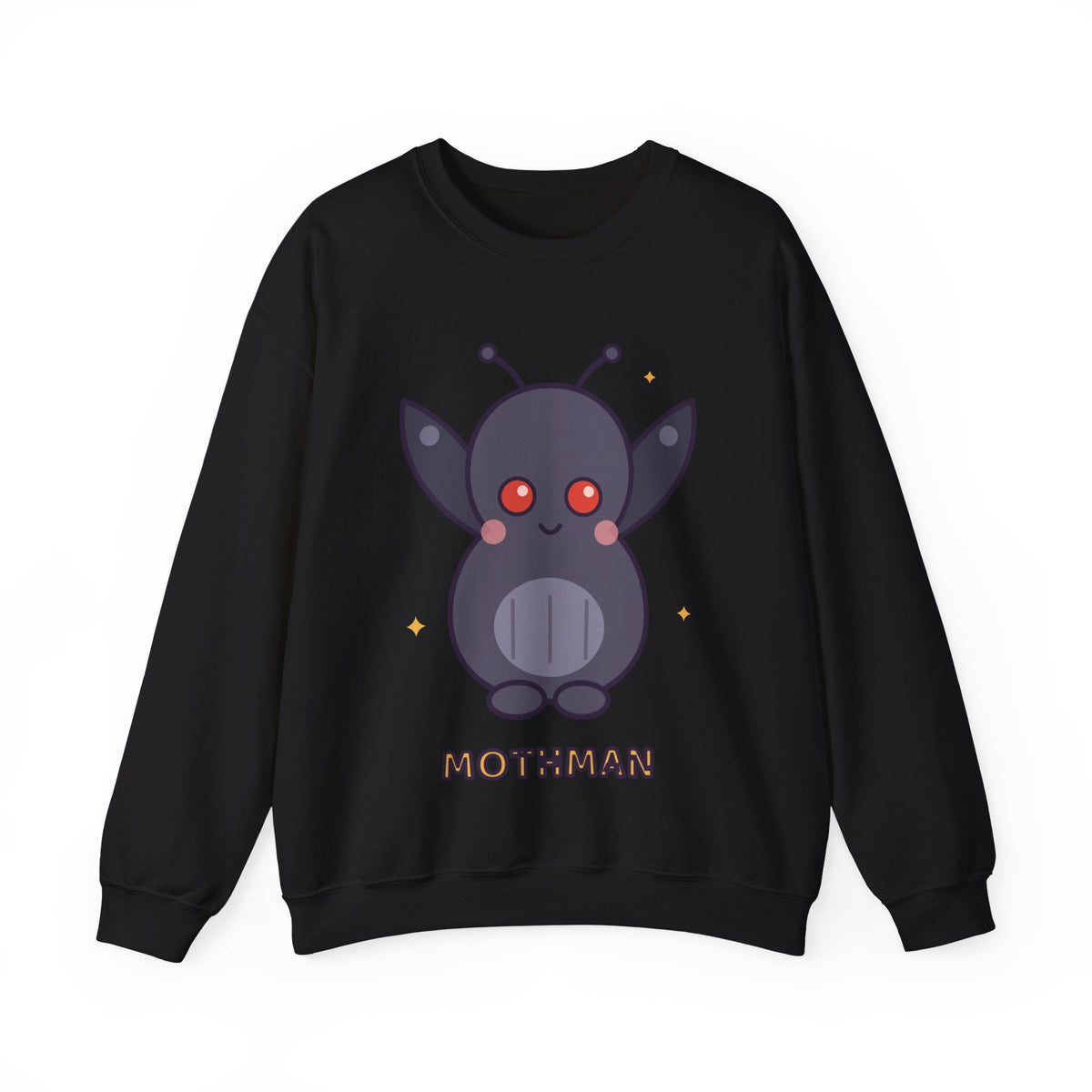 Cute Mothman Graphic Pullover Sweatshirt