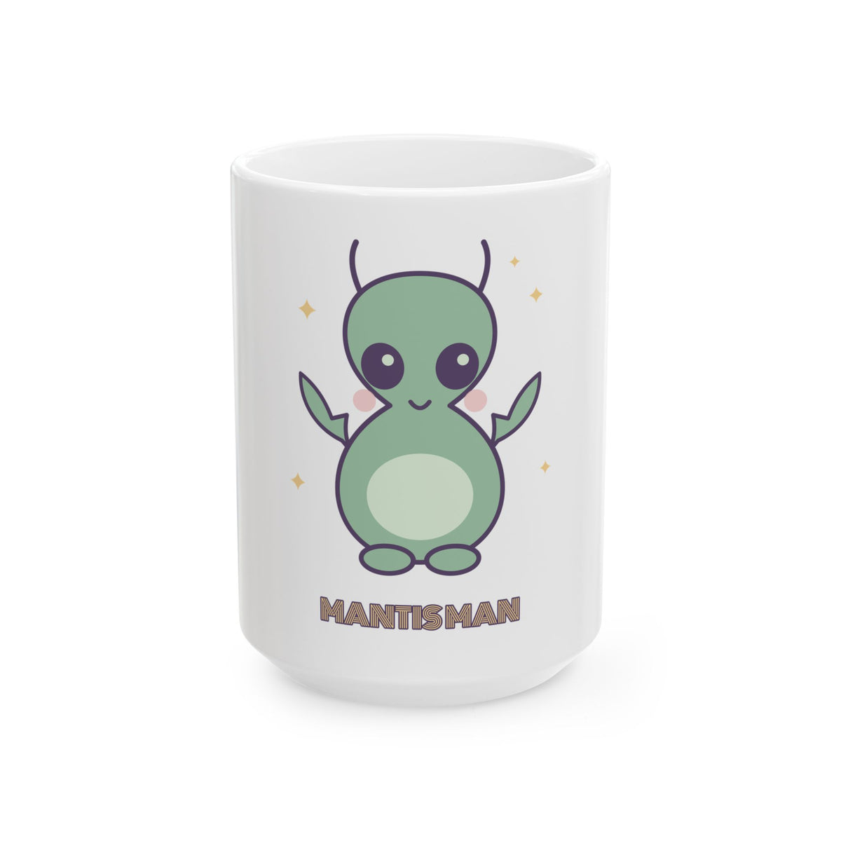 MANTIS MAN Cute Cryptid Ceramic Mug