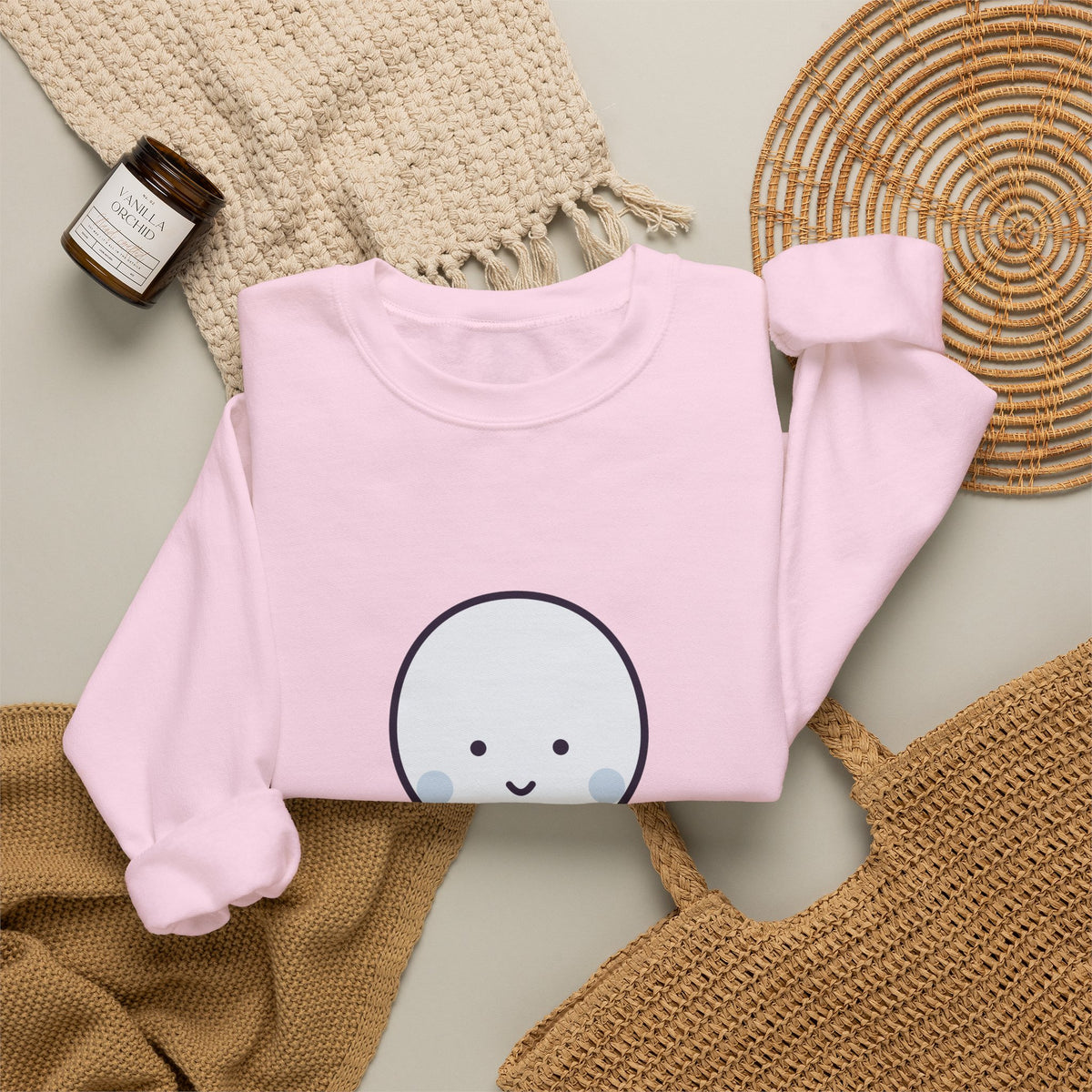 Cute Ningen Unisex Graphic Pullover Sweatshirt