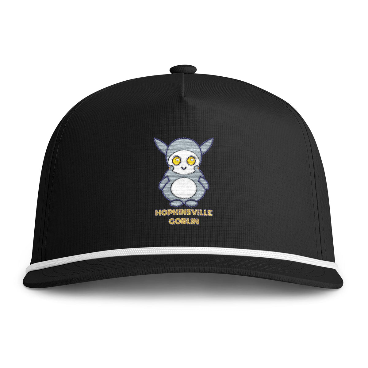 Cute Hopkinsville Goblin Embroidered Baseball Hat — Sunwashed Rope Cap