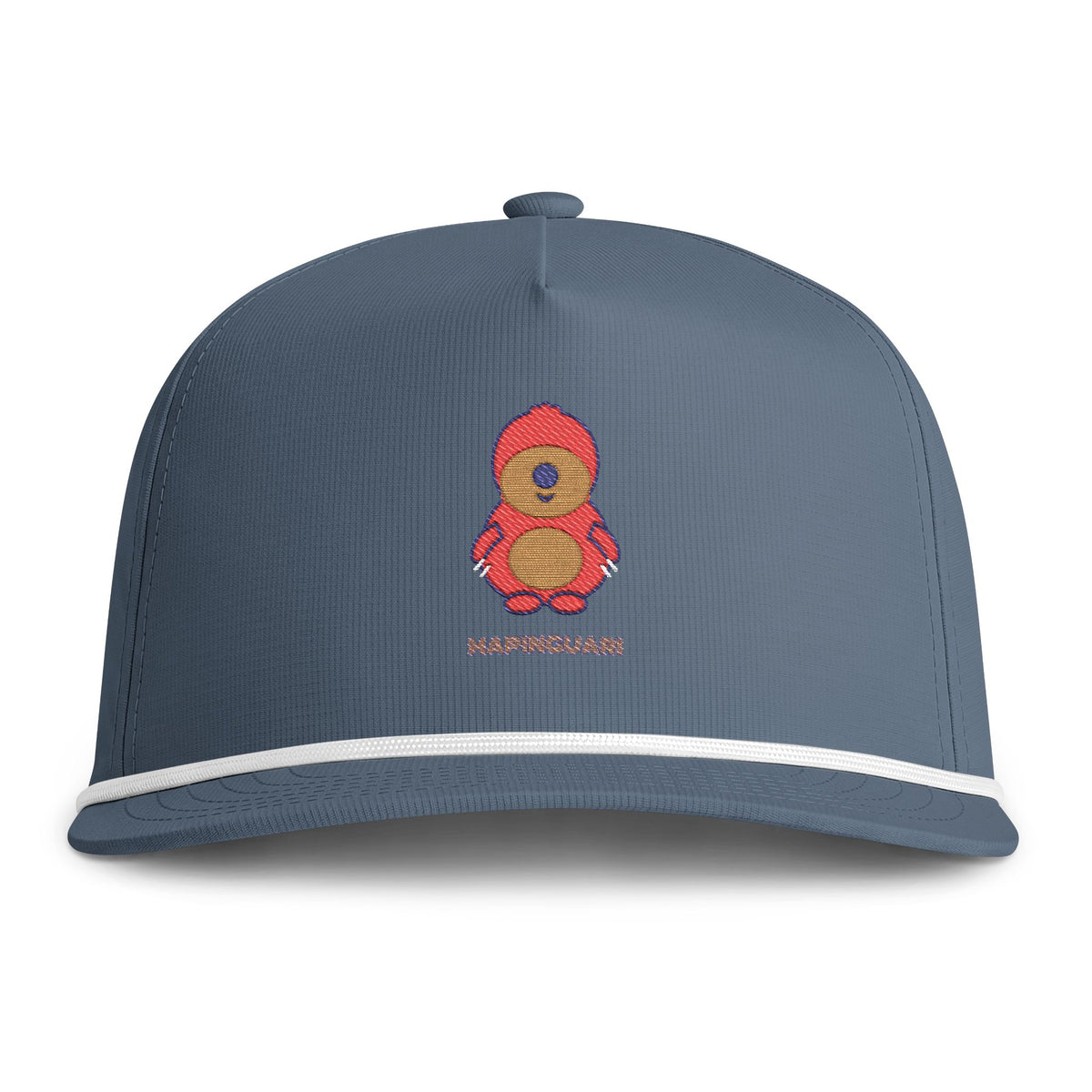 Cute Mapinguari Embroidered Baseball Hat — Sunwashed Rope Cap