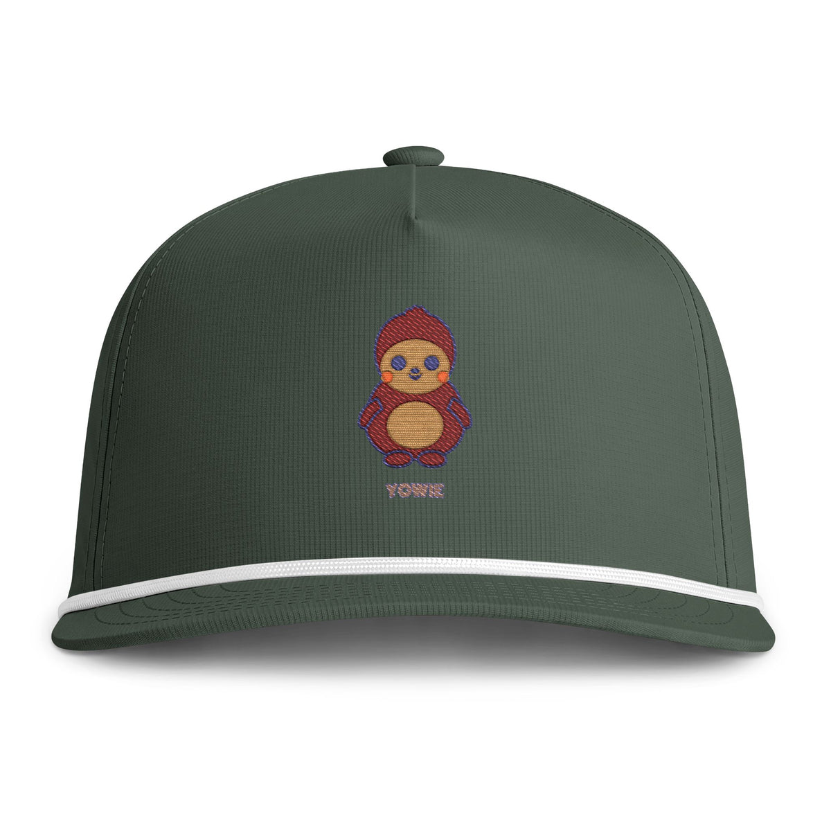 Cute Yowie Embroidered Baseball Hat — Sunwashed Rope Cap
