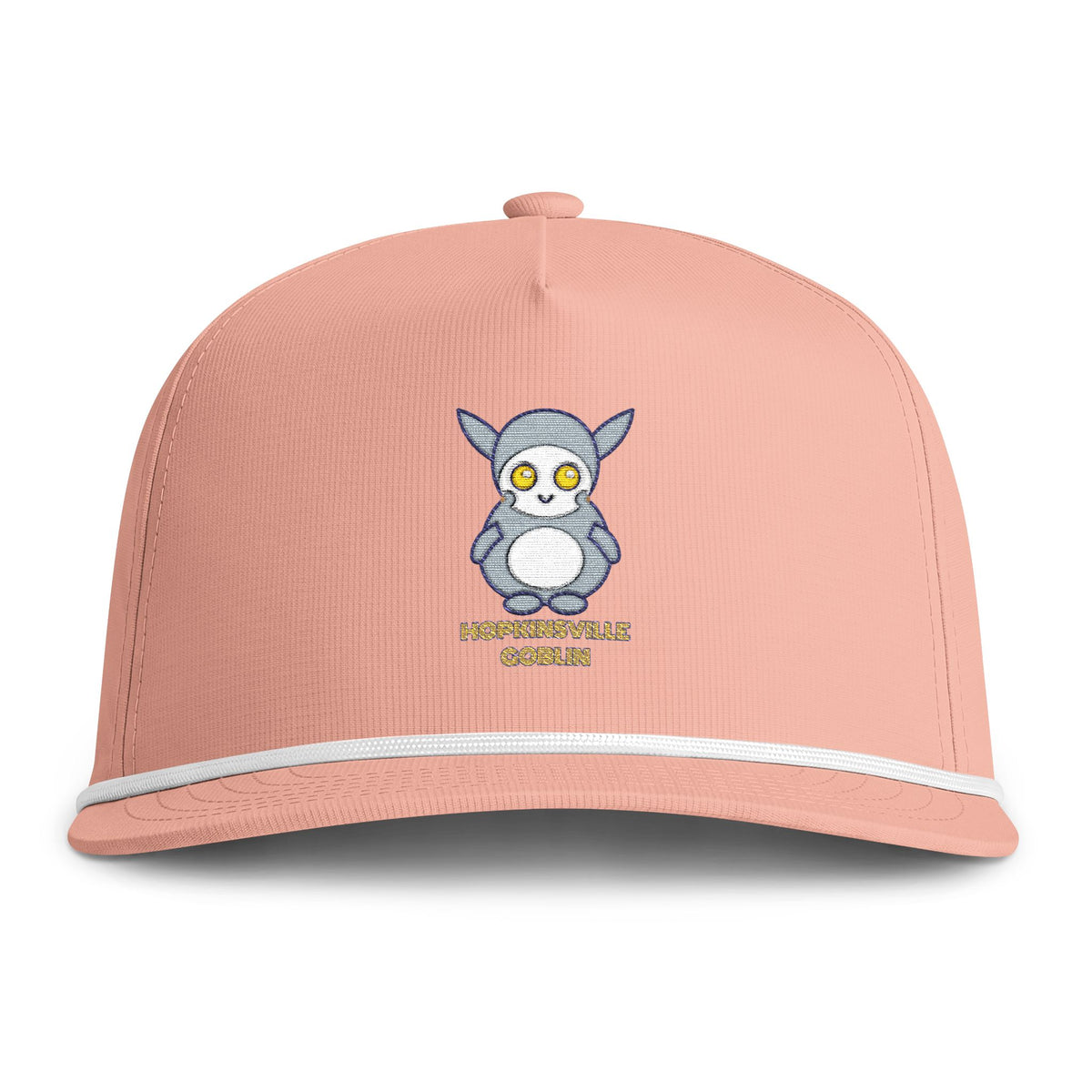 Cute Hopkinsville Goblin Embroidered Baseball Hat — Sunwashed Rope Cap