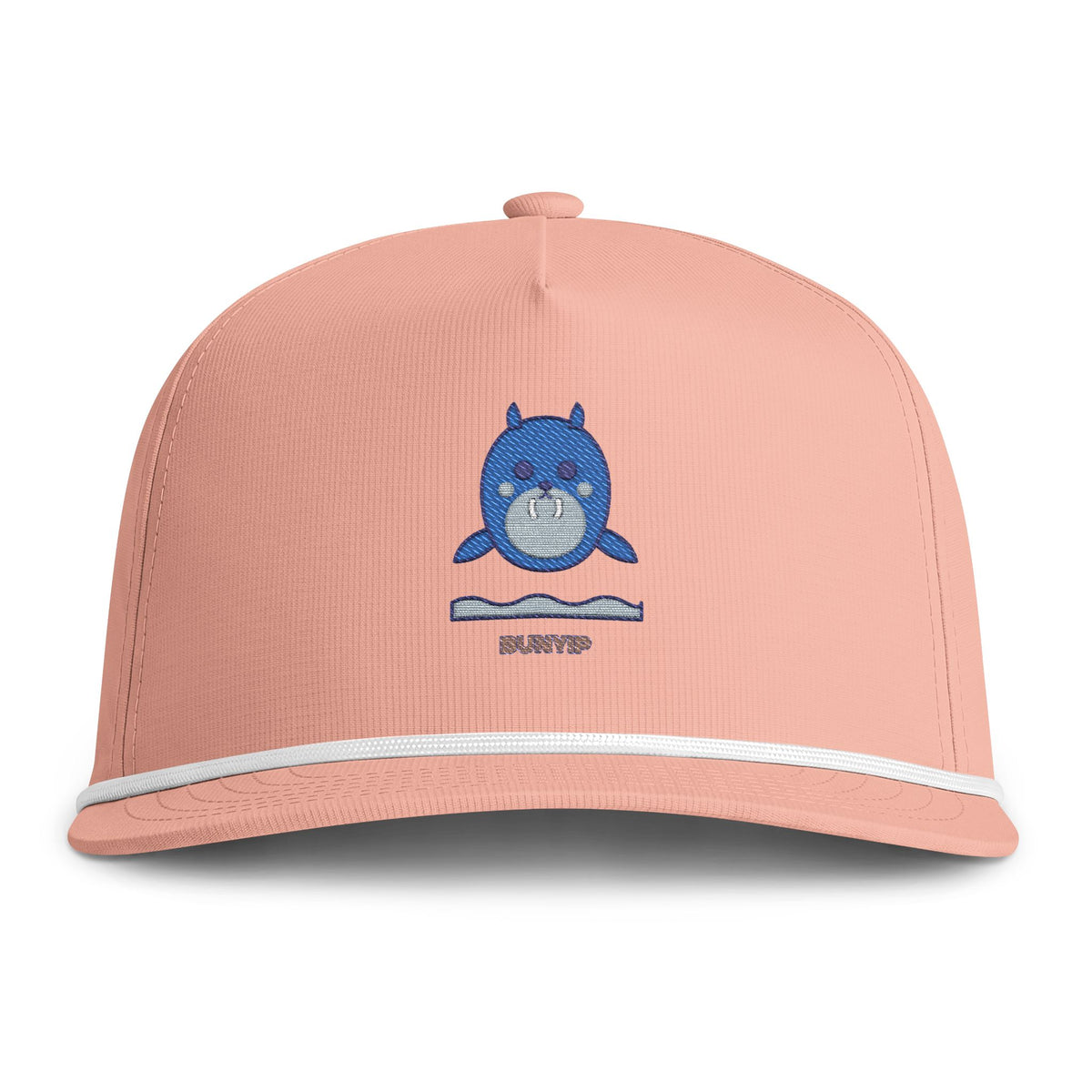 Cute Bunyip Embroidered Baseball Hat — Sunwashed Rope Cap