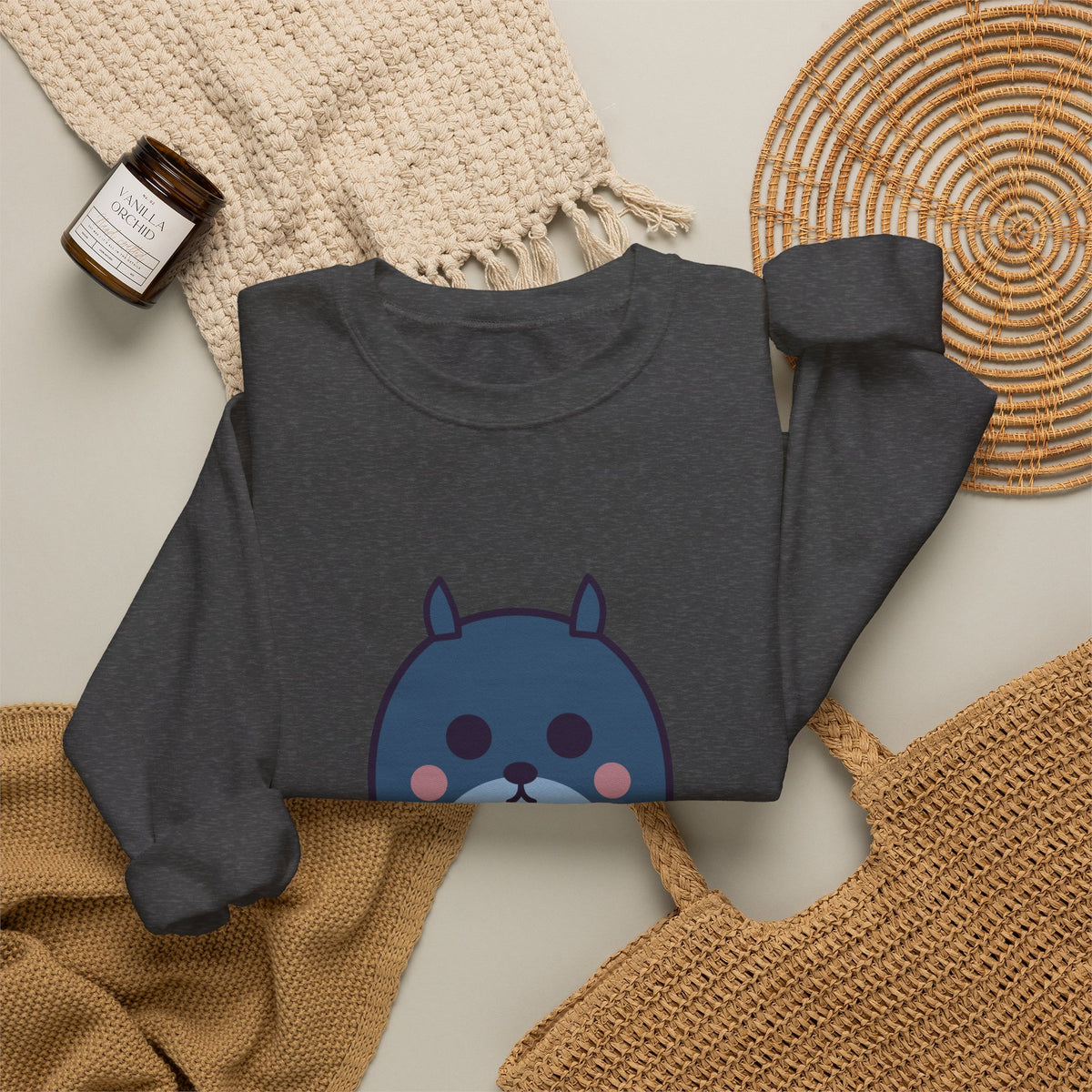 Cute Bunyip Unisex Graphic Pullover Sweatshirt
