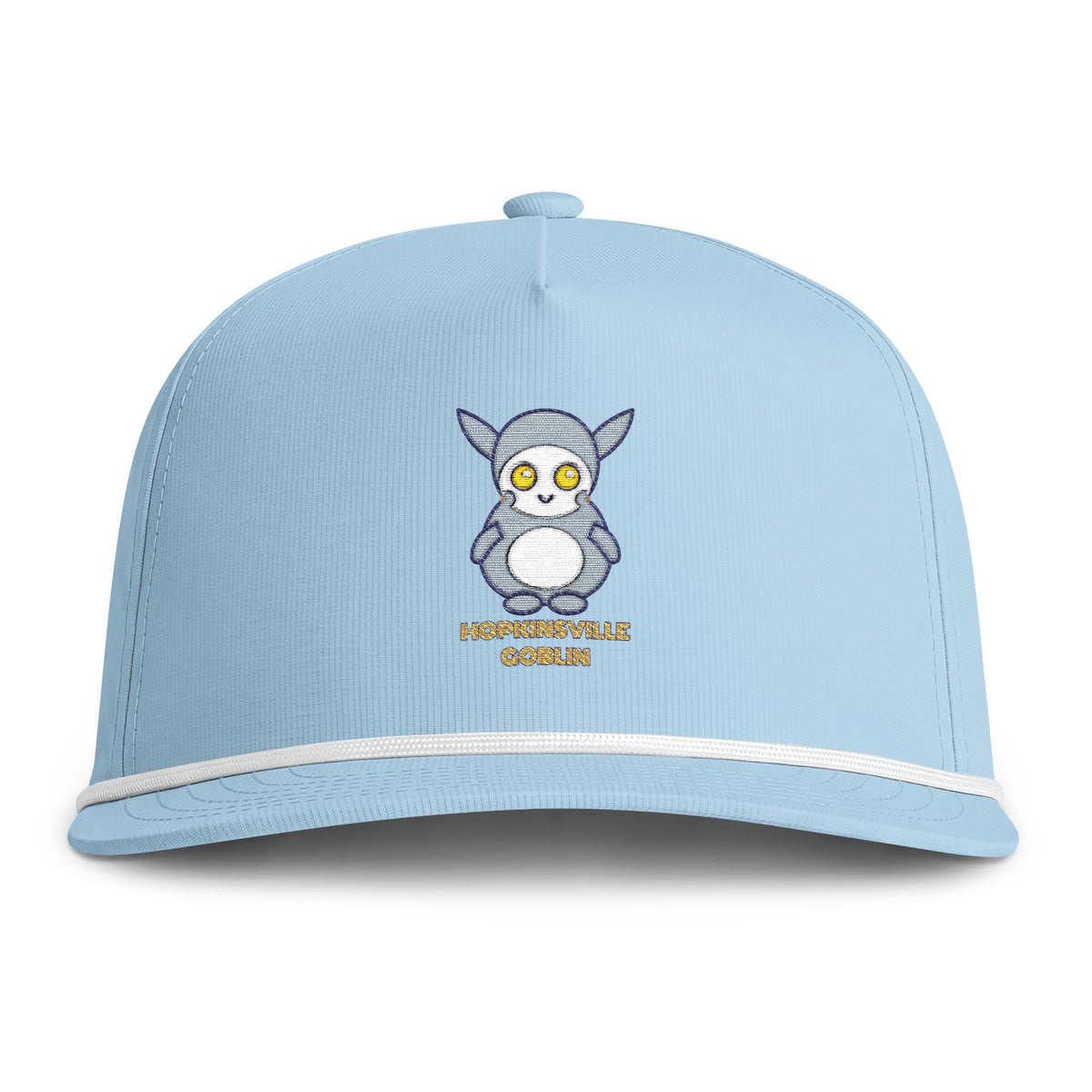 Cute Hopkinsville Goblin Embroidered Baseball Hat — Sunwashed Rope Cap