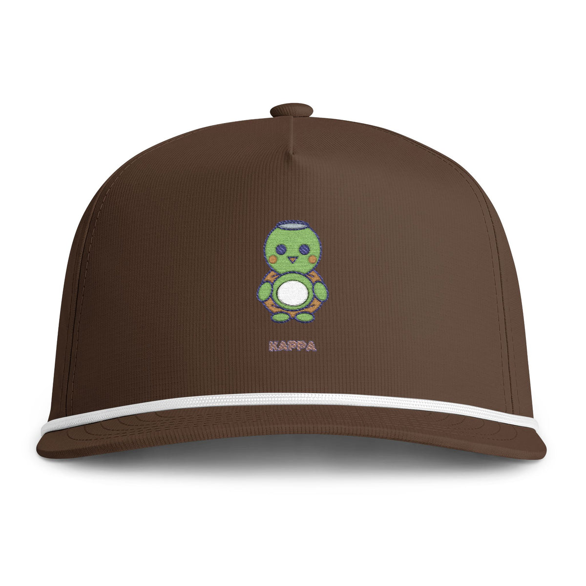 Cute Kappa Embroidered Baseball Hat — Sunwashed Rope Cap