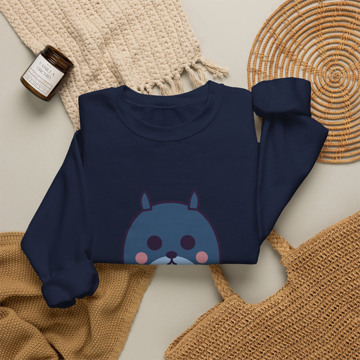 Cute Bunyip Unisex Graphic Pullover Sweatshirt